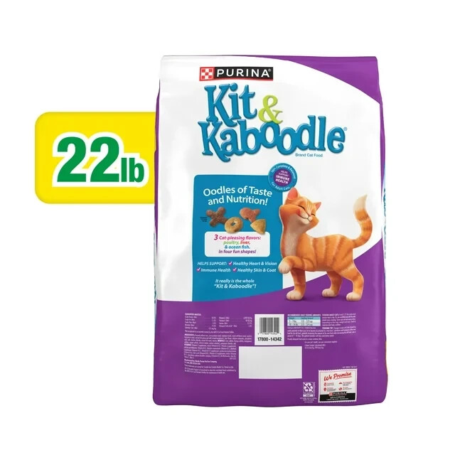 Purina Kit and Kaboodle Original Dry Cat Food for Adult Cats, Immune