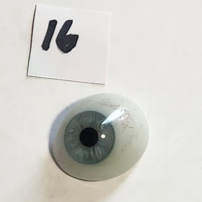 Rare Stunning Antique Human Prosthetic Glass Eye German Hand Blown #16 Victorian