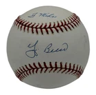 Yogi Berra HOF Autographed/Signed Rawlings OML Baseball Yankees JSA 211836