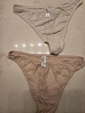 Victoria's Secret 1990s Vintage Lace Thong x2 Size Medium 1997