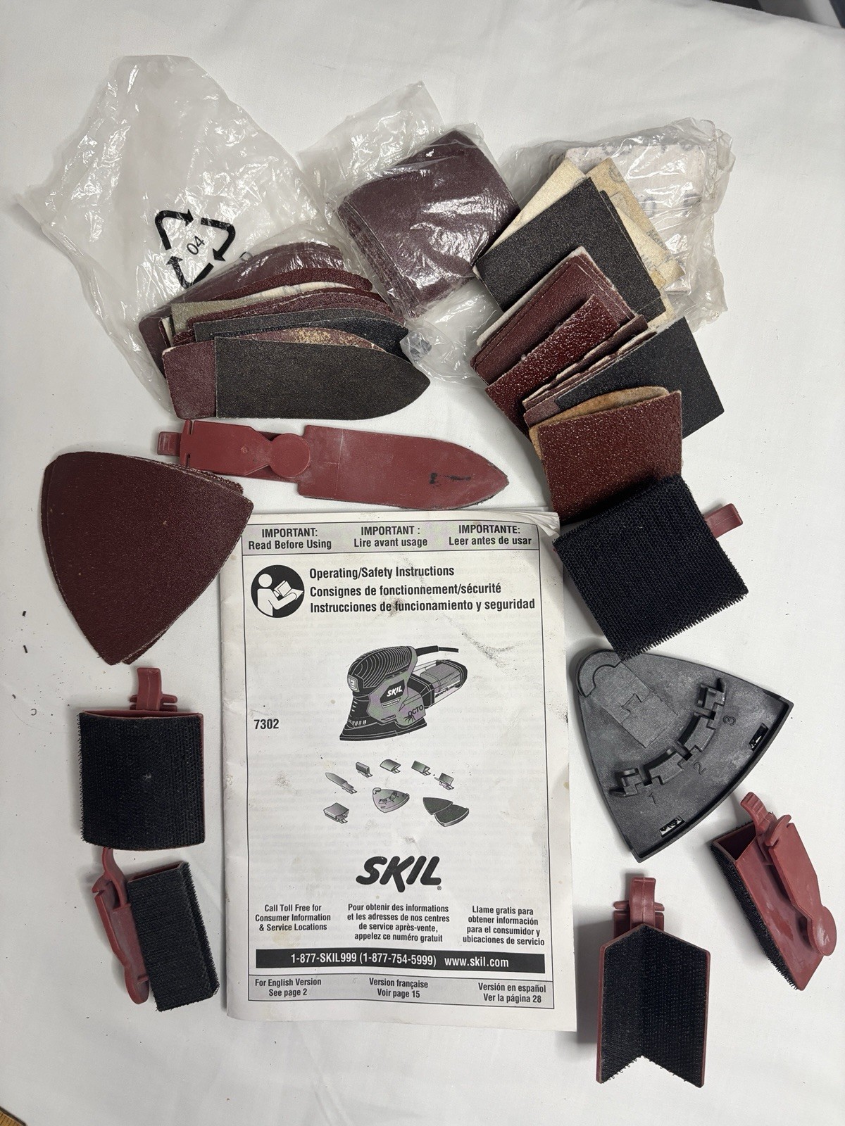 SKIL Octo Sander Accessories / Parts Sandpaper & Tips #7302