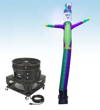 Advertising Inflatable Tube Man 18ft Jester Blow Up Wavy Flailing with Blower