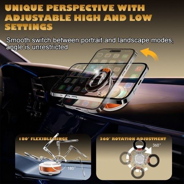 Eurowagens Dashboard Magnet Handyhalter Mit Vakuumhaftung Und 360° Drehung-image