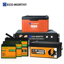 12V 30Ah 50Ah 100Ah 314Ah LiFePO4 Lithium Leisure Battery Motorhomes Caravan Van