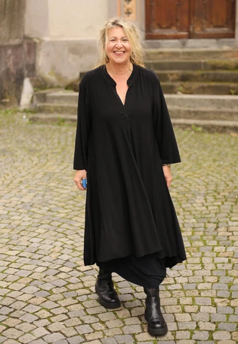MAGNA - Lagenlook TUNIKA KLEID Gr 44 bis 58 - schwarz - Bild 3 von 11