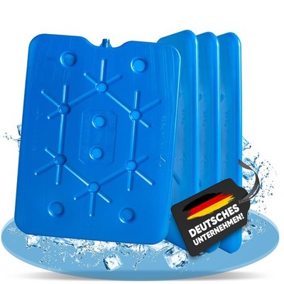 4 x Nemt 800 ml Flacher Kühlakku Kühlelemente für Kühltasche oder Kühlbox