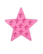Five Star Shaped Cool Silicone Ice Cube Tray Freeze Mold Maker Heart, Pink 