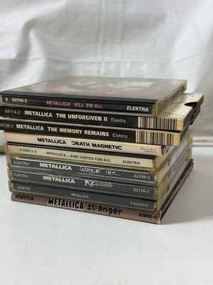 Metallica CD Lot of 9 - Kill 'Em All, Justice For All, Death Magnetic, Singles 