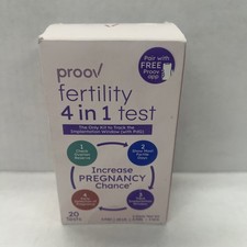 Proov Fertility 4 in 1 Test. Increase Pregnancy Chance. 20 Tests