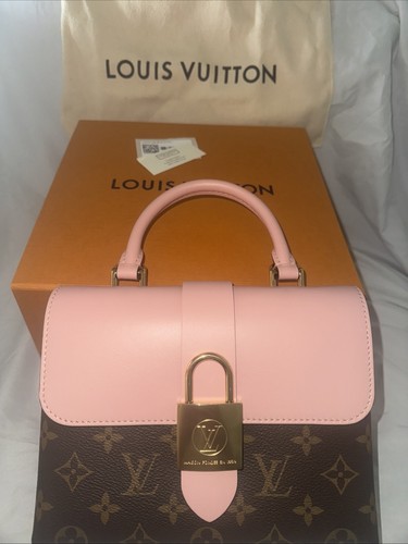 Authentic NEW Louis Vuitton Locky BB Pink Coated Canvas Crossbody Handbag