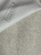 Tessuto Alcantara a metraggio ORIGINALE MARINO colore:1001 bianco crema effetto 2 toni n.5