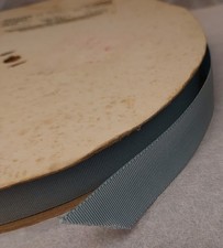 Vintage Roll 3/4 inch Blue Nylon Ribbon - ~100 yds - USA Made - Anniston, AL
