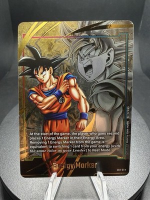 Energy Marker Promo Prize Gold Son Goku E02-01 Dragon Ball Fusion World