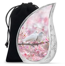 Dove Blossom Funeral Urns for Human Ashes Adult Mom 10 Inch 