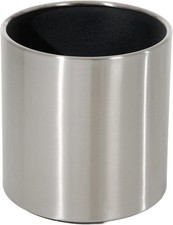 Pflanzkübel Blumentopf NEW RONDO Edelstahl 40x40x40 cm Silber Rund