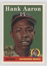 2000 Topps Hank Aaron Reprints Hank Aaron (1958 Topps) #5 HOF n1u