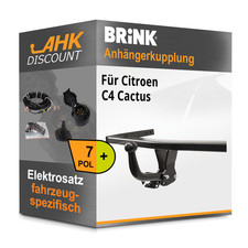Für Citroen C4 Cactus 04.18- BRINK Anhängerkupplung starr + 7polig E-Satz NEU