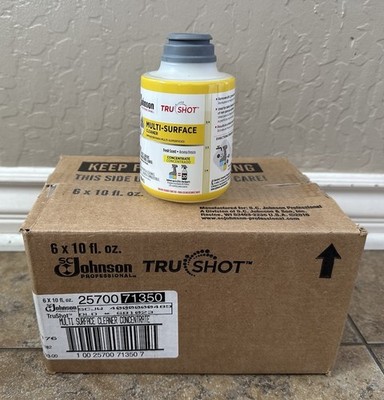 Johnsons Professional Tru-shot Multi-surface Cleaner Concentrate Box Of 6