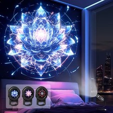 USB Powered USB Plug Projection Lamp Night Light  Bedroom Living Room