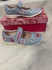 Lelli Kelly (LK9752) ‘Princess’ Light blue Pearlised Butterfly Shoes UK 11