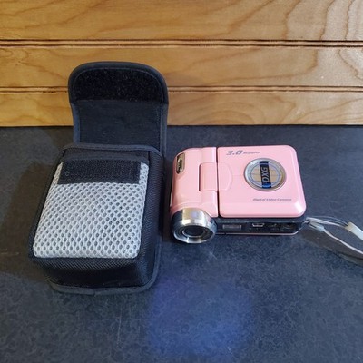 DXG Model 305V Mini Digital Video Camera 3.0 MP Tested With Case Pink Retro