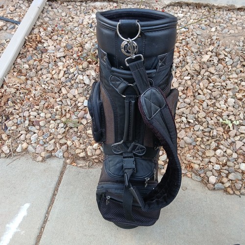Borsa da golf vintage Knight divisore 15 vie nera - Foto 1 di 11