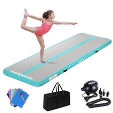 kxbyToy Inflatable Air Gymnastics Mat Training Mats 4 inches Thickness Air Tu...