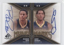 2009-10 SP Game Used Multi Marks Dual Brandon Rush Danny Granger #MD-GR Auto 1f0