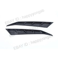 Rear Fog Light Lamp Bumper Cover Trim For 2024-2025 Hyundai Sonata Gloss Black