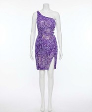 Jovani One Shoulder Sequin Mini Dress Size 6