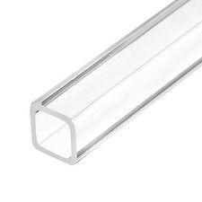 1 Pcs 12mmx12mmx1.5mm Wall Thickness 432mm Long Clear Acrylic Square Tube