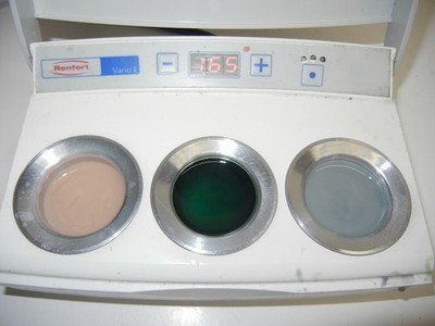 Renfert Vario E Dental Wax Heater Triple Pot Digital Temperature Control Lab