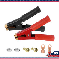 Jumper Cable Clamps 2pcs Heavy Duty 12-24v 1000a Terminals And Non-slip Handle Jumper Cable Clamps 2pcs Heavy Duty 12-24v 1000a Terminals And Non-slip Handle
