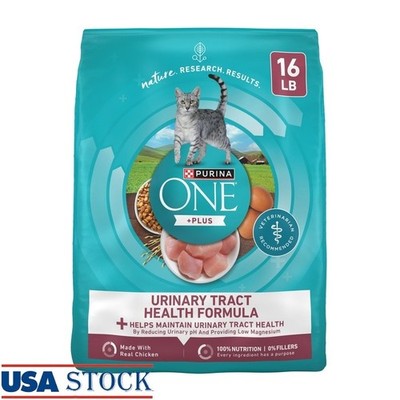 High Protein Urinary Tract Health Dry Cat Food Chicken 16lb Adult Kibble New