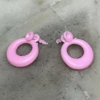 Vintage *Barbie* Jewelry Accessory: Pink Hoop Style Dangle Earrings READ