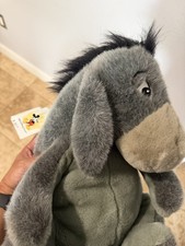 Disney Store Eeyore Large 15" Plush Stuffed Animal Detachable Tail w/ Hang Tag