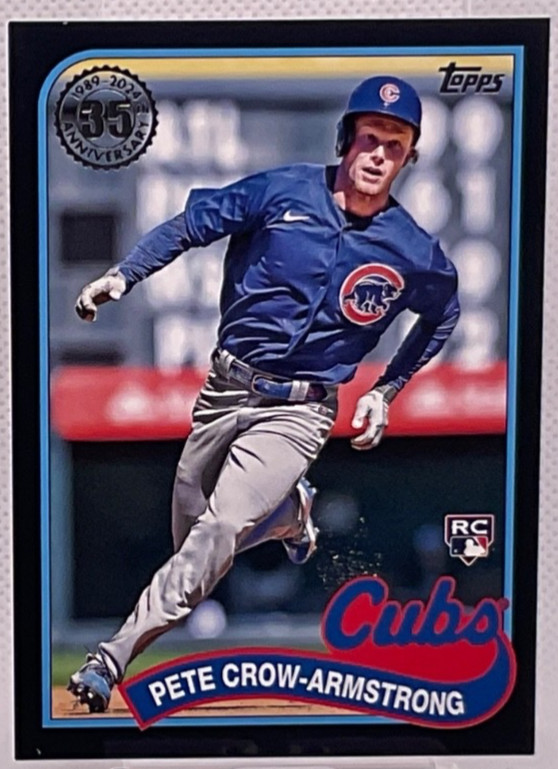 2024 Topps Series 2 - 1989 Topps Baseball Pete Crow-Armstrong #89B2-5 Black /299