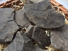 Black Edible Clay Chunks lump Natural for Eating Food , 8 oz 210 g black