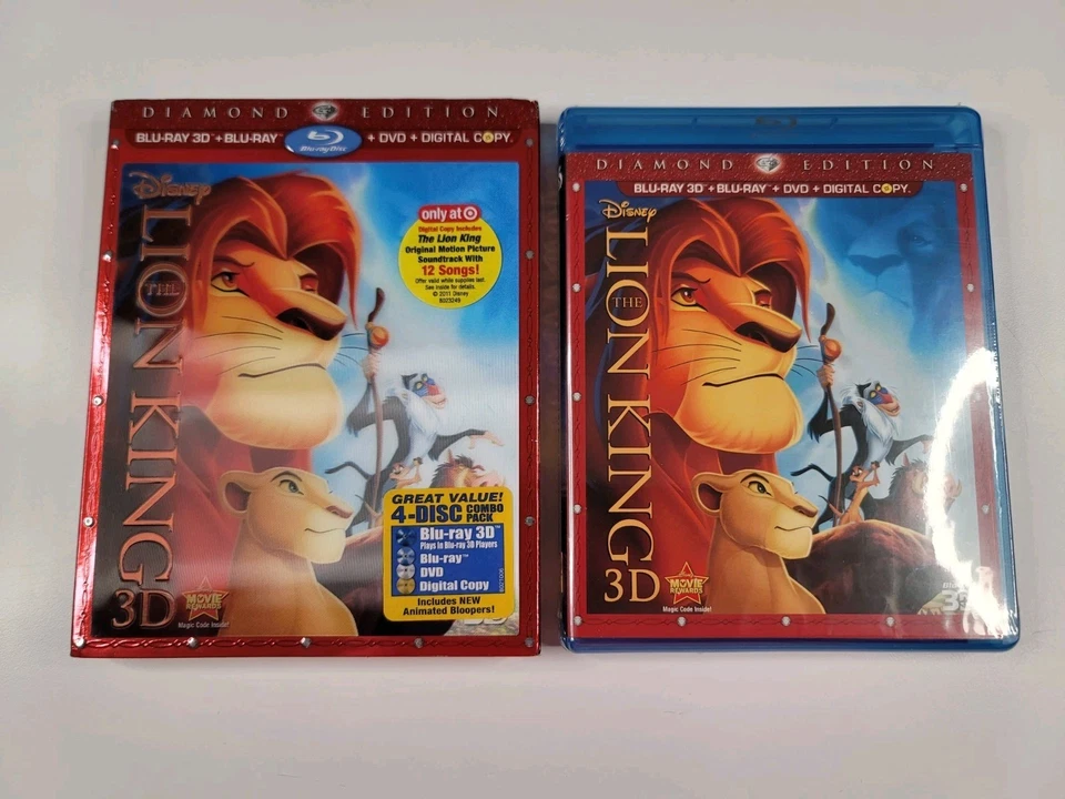 The Lion King 3D: Diamond Edition Target Exclusive Rare (3D/Blu-ray/DVD) New - Image 3 of 4