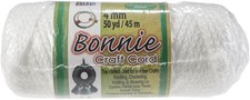 Pepperell Bonnie Macrame Craft Cord 4mmX50yd-White - BB4-50-001