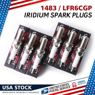 Fit NGK Iridium Set of 6 Spark Plugs for Hyundai Mitsubishi Subaru Acura OEM