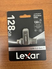 Lexar 128GB JumpDrive Dual Drive D400 USB 3.2 Gen 1 Type-C Type-A Flas 44892