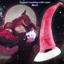 Fantasy Orca Creature Silicone Whale Dildo With Strong Suction Cup Use Lubricant