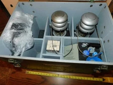 Vintage Swiss Armed Forces Genoil Petromax 2 Lantern Set wood box SLOW SHIPPING