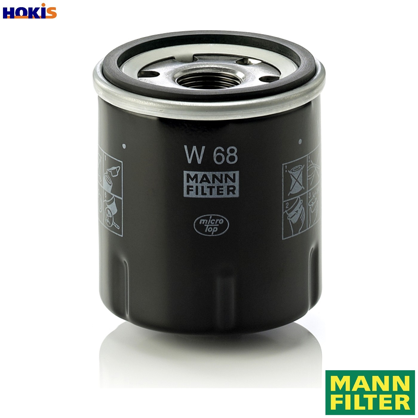 MANN W 68 Oil Filter Fits Aixam 400 500 A.721 A.741 A.751 City Coupe GTO Renault - Image 11