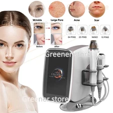 2in1 Fractional RF Machine 10/25/64/nano Cartridge Head Wrinkle Acne Removal US