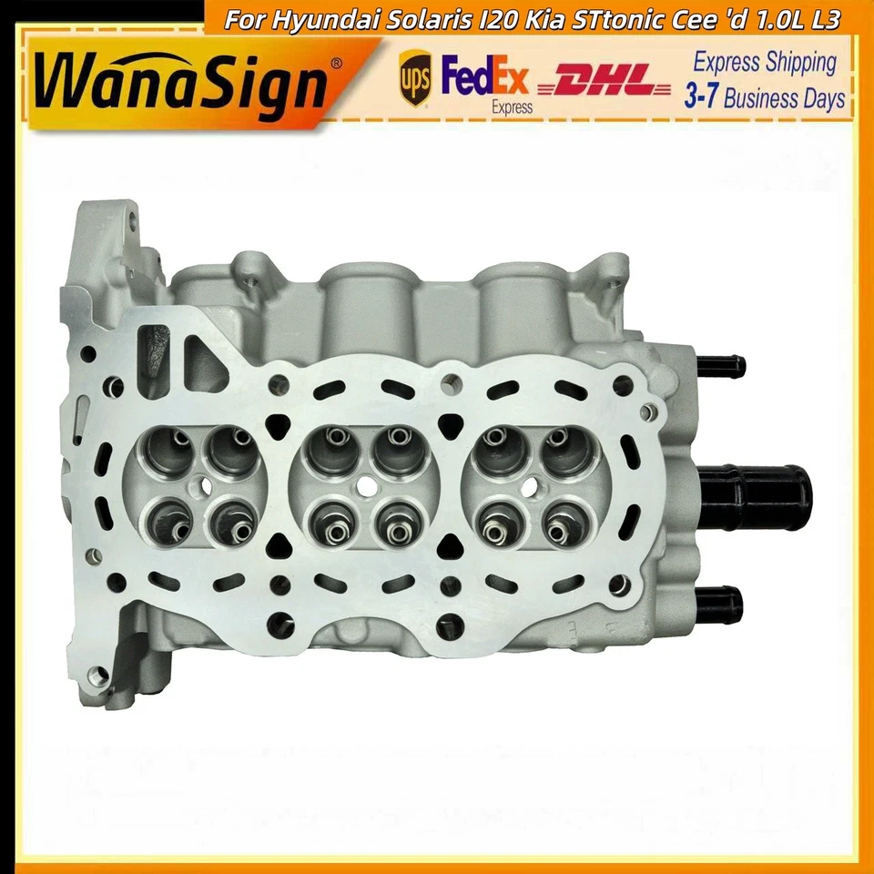 G3LA Cylinder Head Assembly For Hyundai Solaris I20 Kia STtonic Cee 'd 1.0L L3 - Image 2 of 4