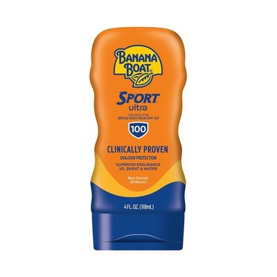 Banana Boat Sport Ultra SPF 100 Sunscreen Lotion, 4oz Exp 04/2026