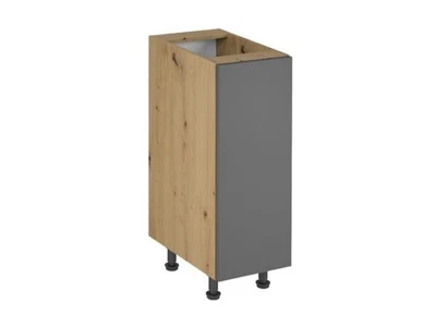 Unterschrank Küche Standunterschrank mit Einlegeboden Küchenschrank Grau - Bild 1 von 4