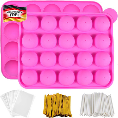 Cake Pop Form Set 301 Stück Silikonbackform mit Sticks & Wrapper für DIY Kuchen
